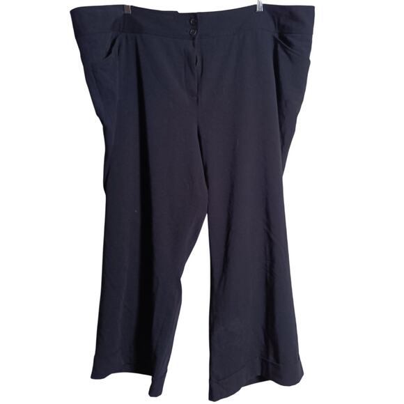 Lane Bryant Pants 28 Black Wide Leg Dress - Picture 1 of 14